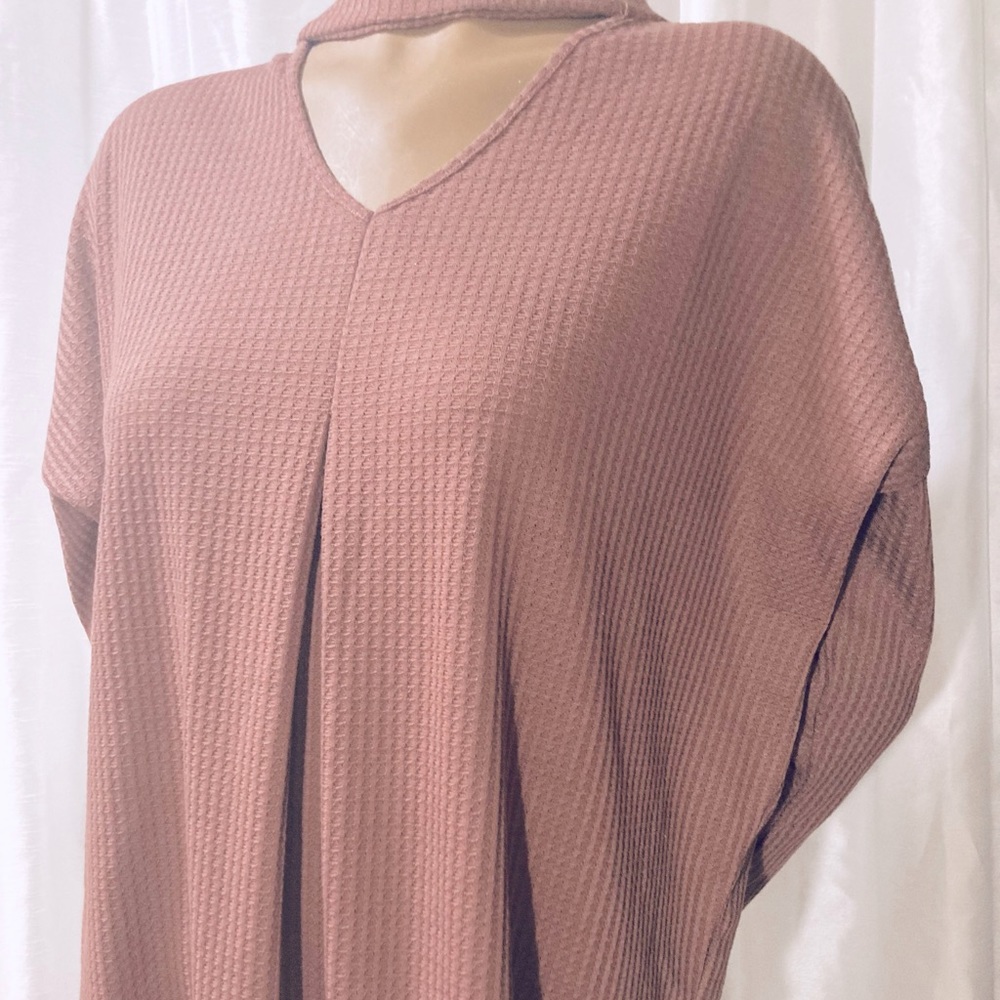 Simply Noelle Waffle Sweater Top Size L/XL (12-14)